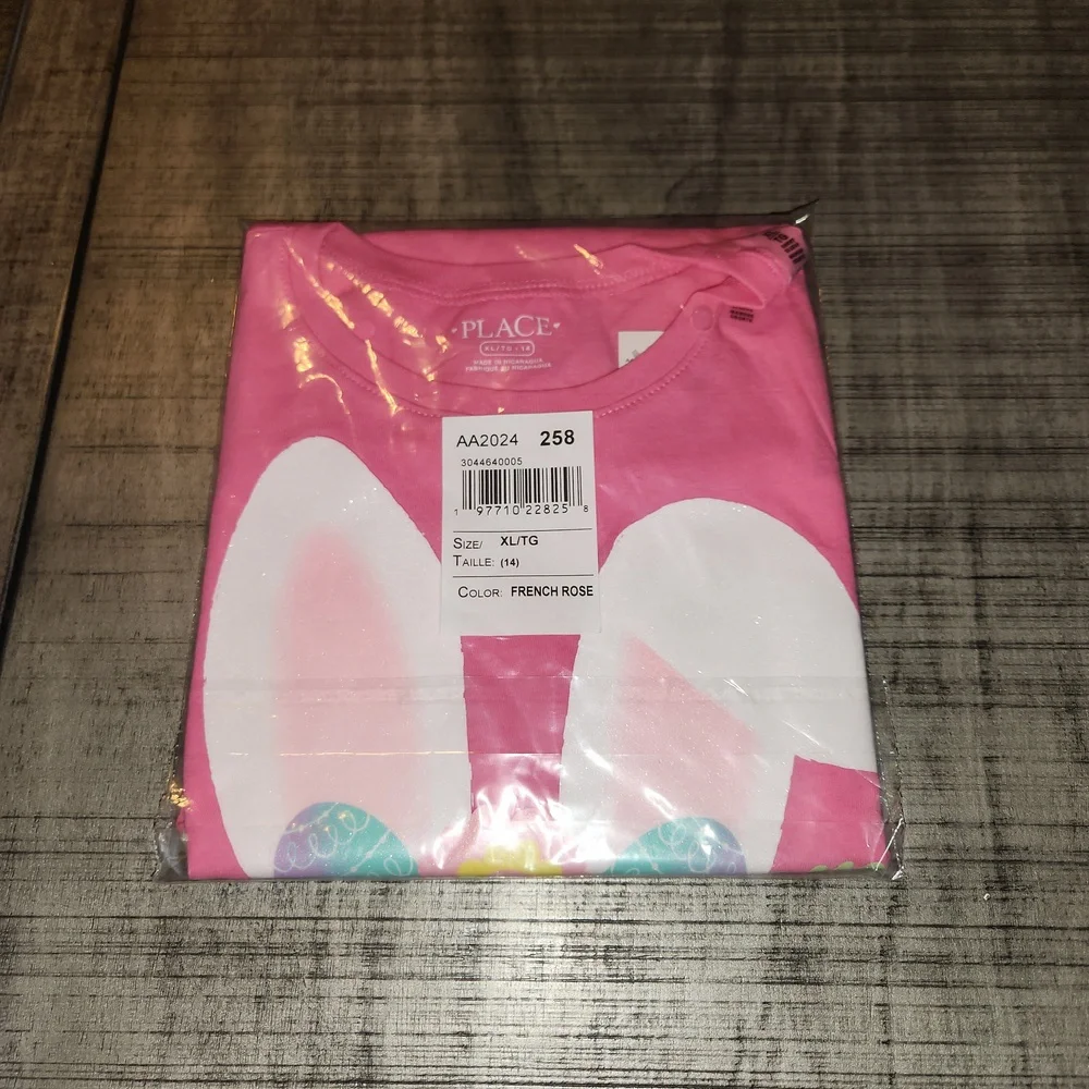 NWT The Children's Place Pink Bunny Face Tee